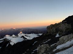 07 The First Rays Of Sunrise Hit Mercedario, Cerro Ramada, La Mano Climbing Between Colera Camp 3 And Independencia On The Way To Aconcagua Summit